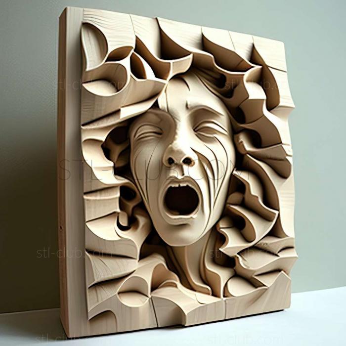 3D мадэль Кэролайн Эпперли, американская художница. (STL)
